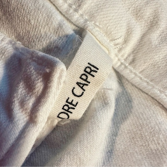 Rag & Bone White ‘Dre Capri’ Skinny Leg Jeans with Raw Hem Size 25 - Picture 9 of 16